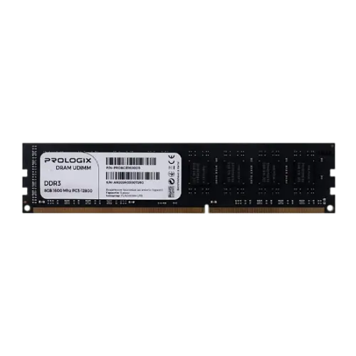 Оперативна пам'ять Prologix 8GB DDR3 1600MHz (PRO8GB1600D3)