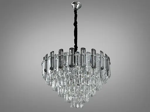 Поразительная новинка, хрустальная люстра в гостиную на 11 ламп, хром. - фото 2