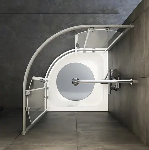 Душевая кабина AM.PM Gem Deep 1/4 Round W90UG-401A9090-MT - фото 3