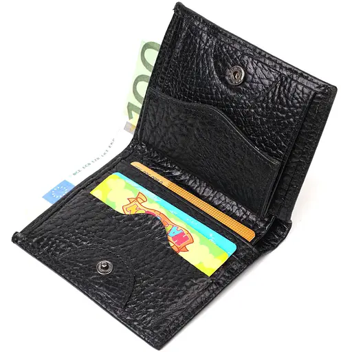 Кожаный мужской кошелек Tony Bellucci 9х10.5х1 см acs0026934 - фото 4