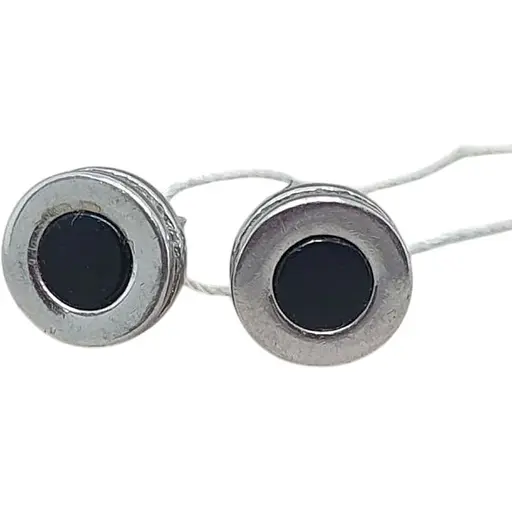 Срібні пуссети Silvex 925 з оніксом і фіанітами. СК2ОФ/1109