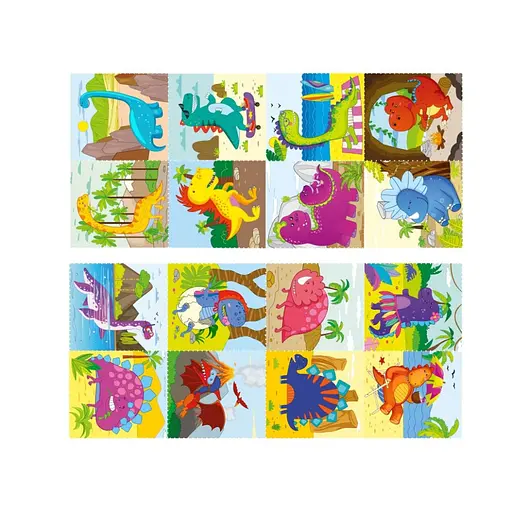 Детская раскраска "Динозавры и динозаврики" Апельсин РМ-68-02, 16 наклеек - фото 2