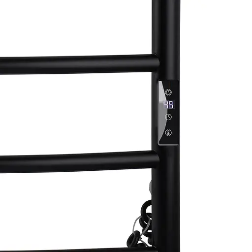 Електрична рушникосушка Unio LD ЕU 500-500-5 BLK Драбинка Дуга чорна, Чорний матовий, Праве, Електронний - фото 2