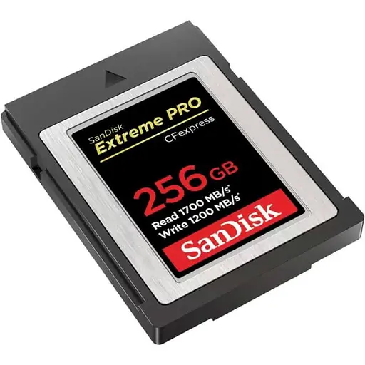 SanDisk Extreme PRO CFexpress Card Type B, 256GB, 1700MB/s Read, 1200MB/s Write, EAN: 619659180843 - фото 2