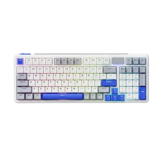 Клавіатура бездротова RAPOO V700DIY-98 Silver Switch Blue