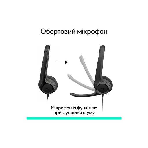 Навушники Logitech H390 USB-C Midnight Black (981-001576) - фото 2