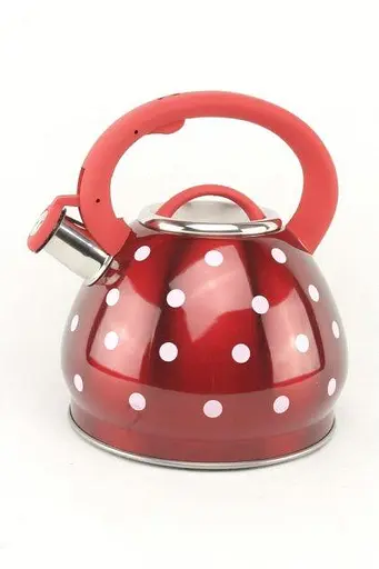 Якісний металевий чайник зі свистком з нержавіючої сталі для газової плити А-Плюс чайник нержавійка - фото 1