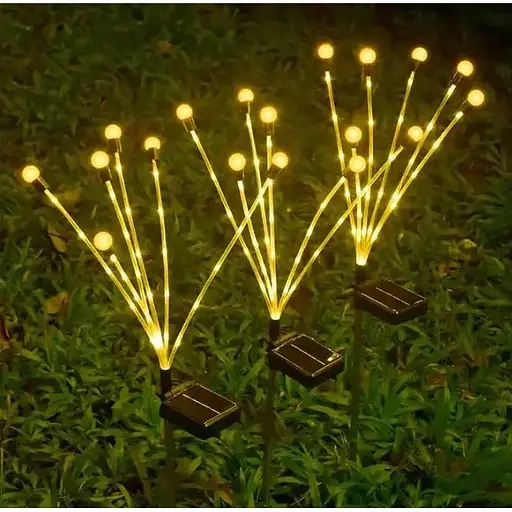 Світильник газонний Solar Феєрверк на сонячній батареї 42 світлодіоди 6 ліній 2 шт. - фото 2