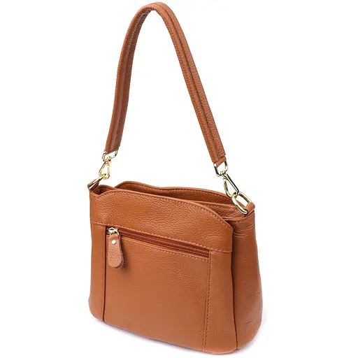 Женская сумка Vintage на три отделения из натуральной кожи 22.5х16.5х11.5 см sum0027623 - фото 2