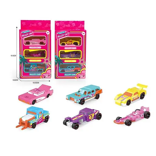 Набір металевих машин, 3 шт. (В асортименті) - фото 2