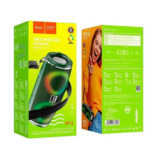 Колонка Hoco HC12 Sports Power 5Wx2=10W Green camouflage - фото 2