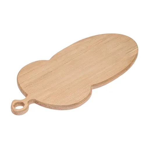 Доска кухонная разделочная деревянная из бука в форме желудя 39х19 см, Woodly Бежевый 86493 - фото 4