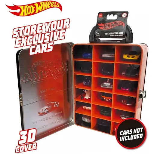 Контейнер Hot Wheels для 18 машинок вінтажний помаранчевий (HWCC22O) - фото 3