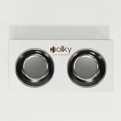 Hollky Base M — миски на підставці для середніх собак та великих котів (2 × 0,95 л) - фото 7