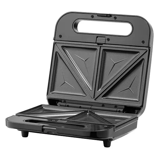 Мультимейкер Ardesto SM-H600B 700 Вт 6 пластин антипригарное покрытие нескользящие ножки защита от перегрева ручка с фиксатором Black - фото 2