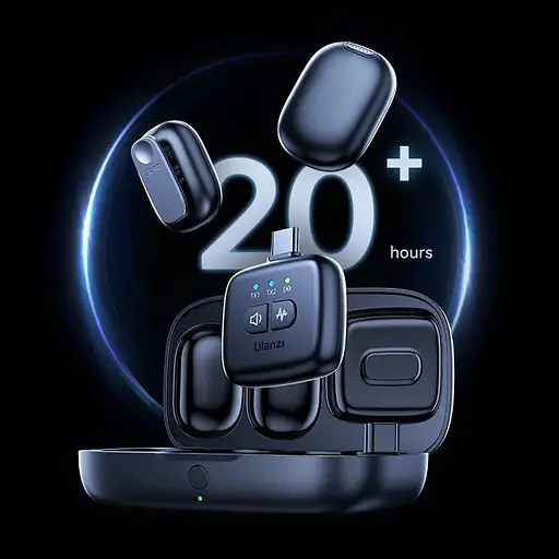 Мікрофонна система бездротова Ulanzi Vijim A30 Tiny Microphone білий (A013GBW1 A30) - фото 3