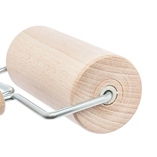 Валик ролик дерев'яний для розкочування тіста 19 см, Woodly Коричневий 86357 - фото 5