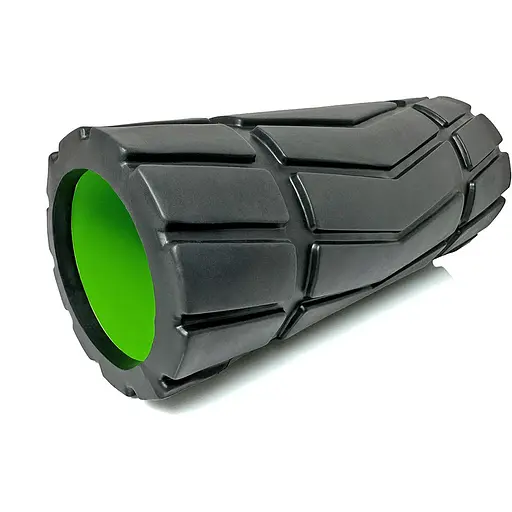 Массажный ролик EasyFit Rover 33 см Черный (EF-3703-Bk) - фото 1