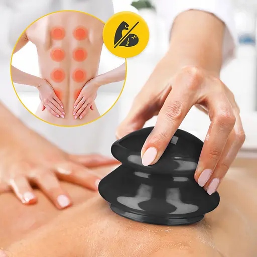 Вакуумные массажные банки 4FIZJO MED+ силиконовые для тела (китайские/антицеллюлитные банки) 4 шт Black (P-5907739314932) - фото 10