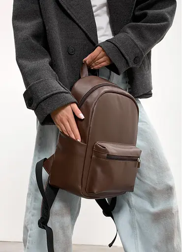 Жіночий рюкзак Sambag Talary шоколадний 35 х 25 х 12 см (35312020) - фото 4