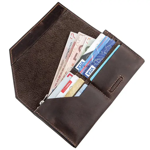 Клатч кожаный Grande Pelle 10х20х2.5 см sum0012818 - фото 3