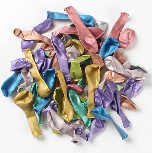 Шарик воздушный латексный 30 см (50) металлик розовый, IDEA7-DL-024 - фото 7