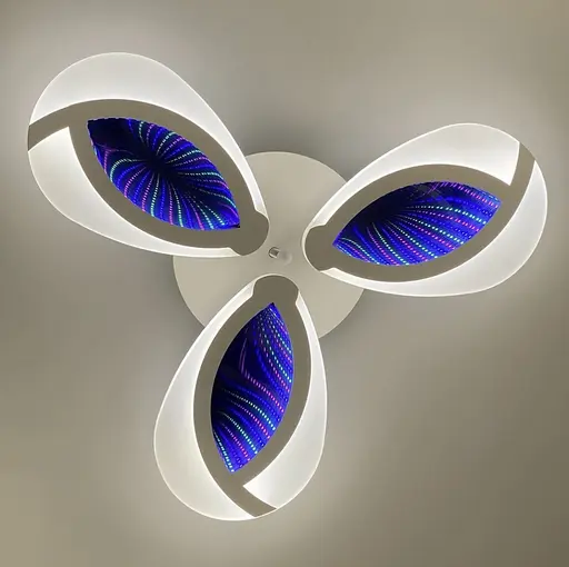 Люстра на 3/5 лепестков с 3D подсветкой Line.F Кольца 5 - фото 4