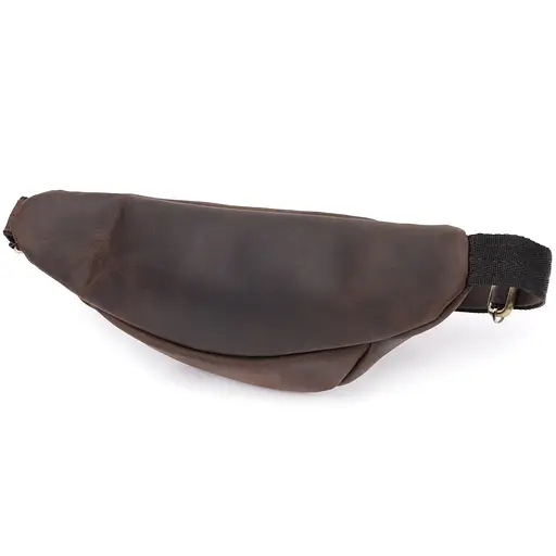 Добротна сумка бананка для чоловіків з натуральної шкіри вінтажної SHVIGEL 34х14х7 см sum0027447 - фото 12