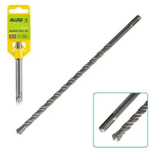 Бур по бетону Alloid Building Tools SDS-plus S4 Quadro 12x310 мм (CH-12310) - фото 1
