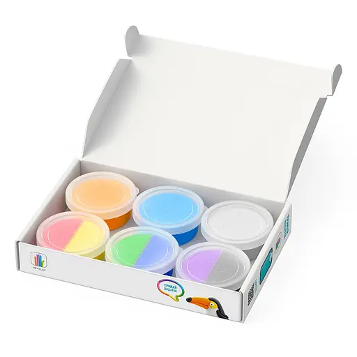 Набір пластиліну що самостійно твердіє Ліпака Птахи Пінгвін Павич Тукан (60026-UA01) - фото 2