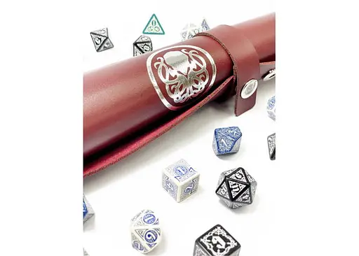 Настольная игра Планета Ігор Лоток для кубиков Ктулху (бургунди) (Dice tray Cthulhu burgundy) (pi-dt003) - фото 6