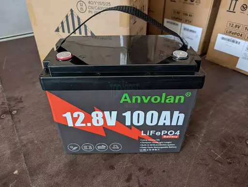 Акумулятор Anvolan LiFePO4 100 Ah 1280 Wh 12V до ДБЖ з BMS з дисплеем - фото 7