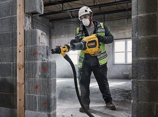 Отбойный молоток аккумуляторный DeWalt без АКБ и ЗУ DCH911NK - фото 7