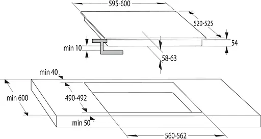 Варильна поверхня Gorenje індукційна, 60см, PowerBoost, TouchControl, поєднання конфорок, чорний - фото 2