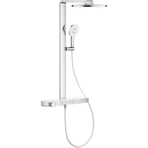 Душова система з термостатом для настінного монтажу Grohe Rainshower Aqua Pure 1016800000, Хром - фото 1