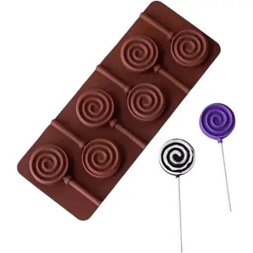 Форма Empire Спираль силиконовая для леденцов на 6 изделий 23 х 9,5 см 7452