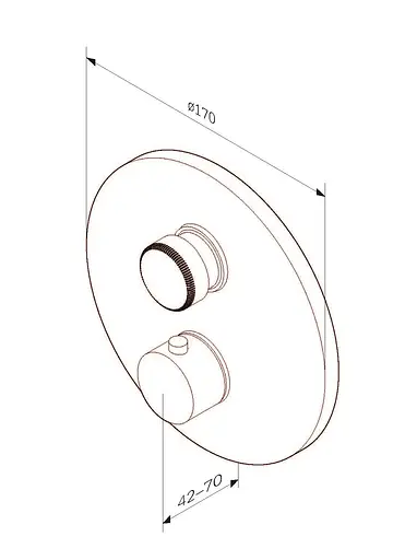 Змішувач для ванни та душу AM.PM Inspire V2.0 з термостатом F50A75700 - фото 8