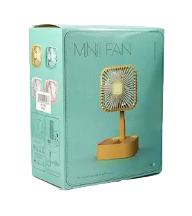 Портативный аккумуляторный настольный вентилятор Portable Fan JY-1129 ручной USB мини вентилятор - фото 5