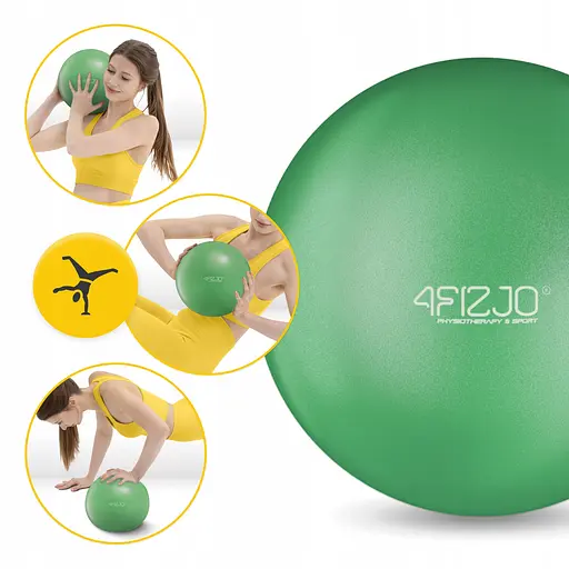 Мяч для пилатеса, йоги, реабилитации 4FIZJO 22 см Green (P-5905973404853) - фото 3