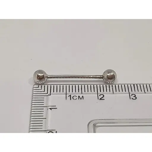 Срібна сережка для пірсингу Dear універсальна. 7003С - фото 2