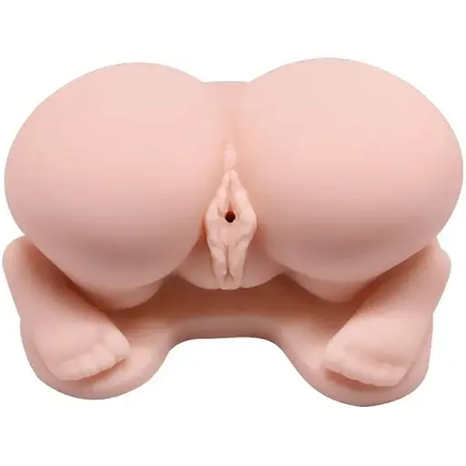 Мастурбатор с двойной вибрацией и двумя входами Crazy Bull BM-009115Z-1, Телесный