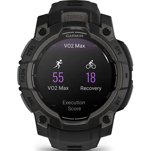 Смарт-часы Garmin Instinct 3 45mm AMOLED Black with Black Band 010-02936-00 - фото 4