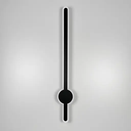 Видовжене світлодіодне чорне бра 80 см Арт. WJ 020/800 BK Line F - фото 2