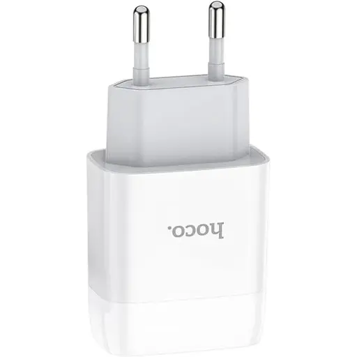 Зарядний пристрій Hoco C72A Glorious (1USB, 2.1А) White (6931474713001) + кабель MicroUSB - фото 8