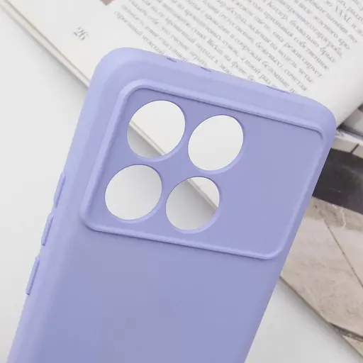 Чохол Lakshmi Silicone Cover Full Camera (A) для Xiaomi Poco X6 Pro Бузковий / Dasheen - фото 5