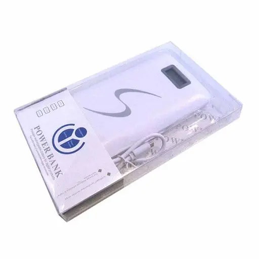 Портативное зарядное устройство для Power Bank UKC 30000 Lcd Павербанк USB белый - фото 4