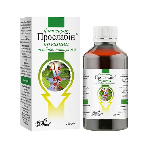 Фітосироп "Прослабін" крушина на основі лактулози", 200 мл