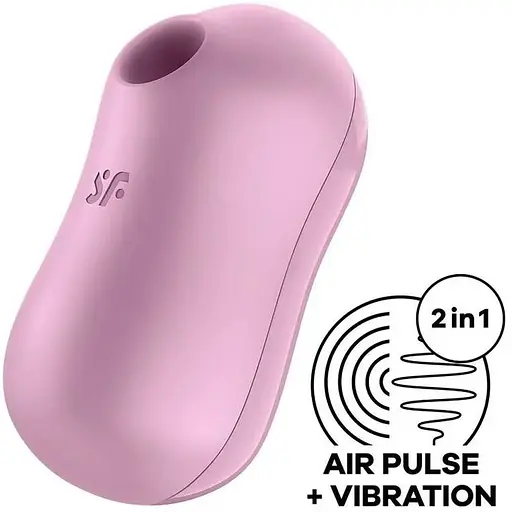 Вакуумний стимулятор із вібрацією Satisfyer Cotton Candy Фіолетовий - фото 2