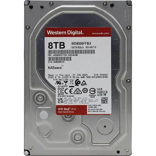 Жесткий диск 3.5" WD Red Pro 8TB SATA 256MB (WD8005FFBX) [141162] - фото 2