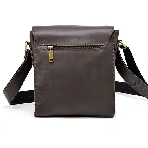 Кожаная мужская сумка через плечо TARWA 26х22х6 см sum0025841 - фото 5